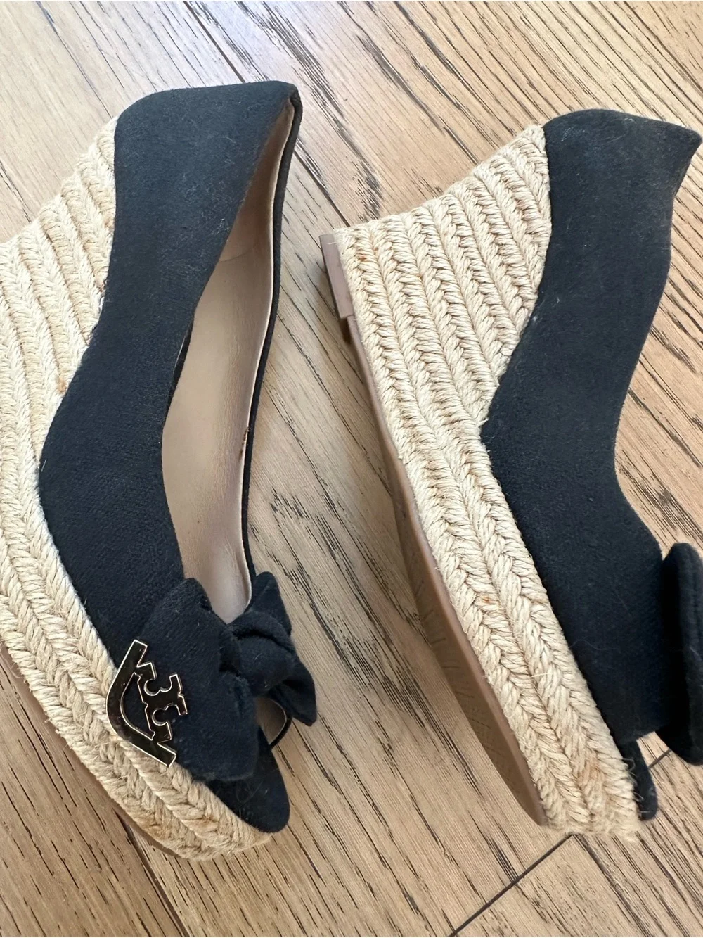 Tory Burch Women's Dory Peep-Toe Espadrille Wedge